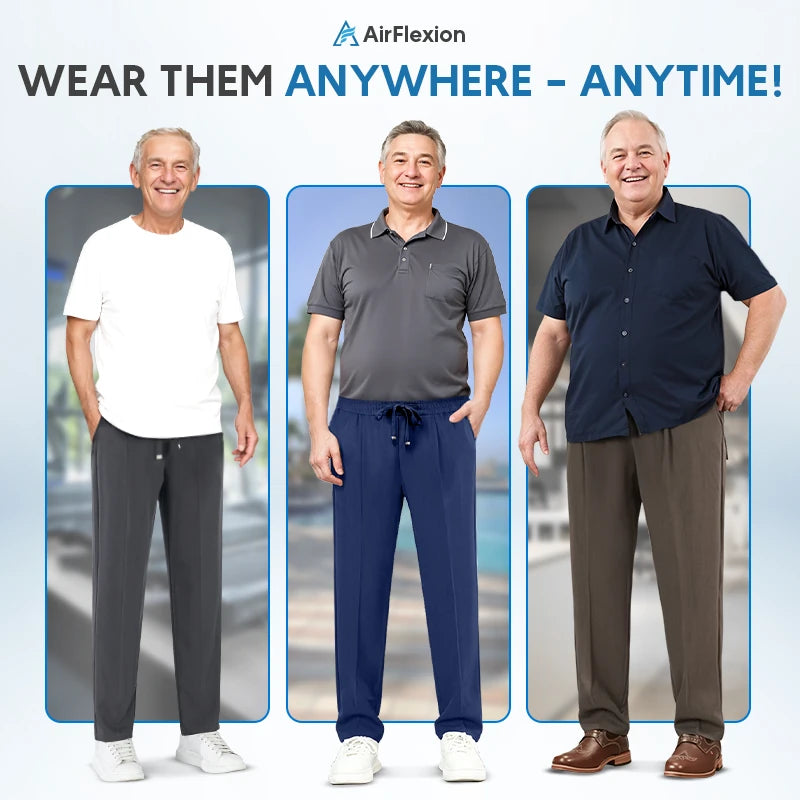 Terrycomfit - Pull On Ice Silk Comfort Everyday Pants