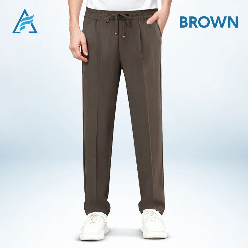 Terrycomfit - Pull On Ice Silk Comfort Everyday Pants