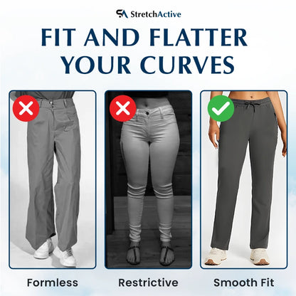 Terrycomfit - Women's Ultra Stretch Ice Silk Comfort Casual Pants