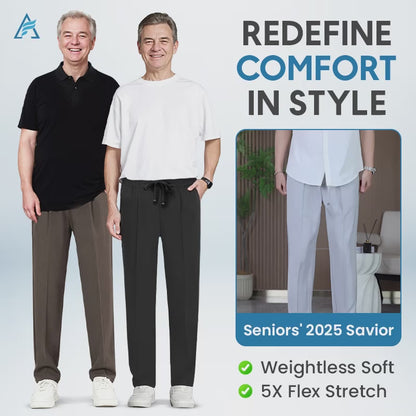Terrycomfit - Pull On Ice Silk Comfort Everyday Pants