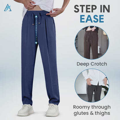Terrycomfit - Pull On Ice Silk Comfort Everyday Pants
