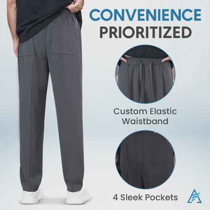 Terrycomfit - Pull On Ice Silk Comfort Everyday Pants